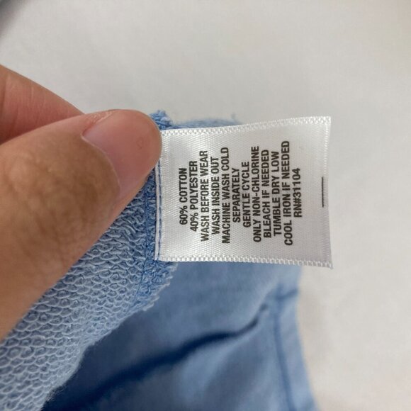 New Wonderly Blue Haze Hoodie Long Sleeve Sweatshirt XL Relaxed Athleisure - Picture 8 of 10